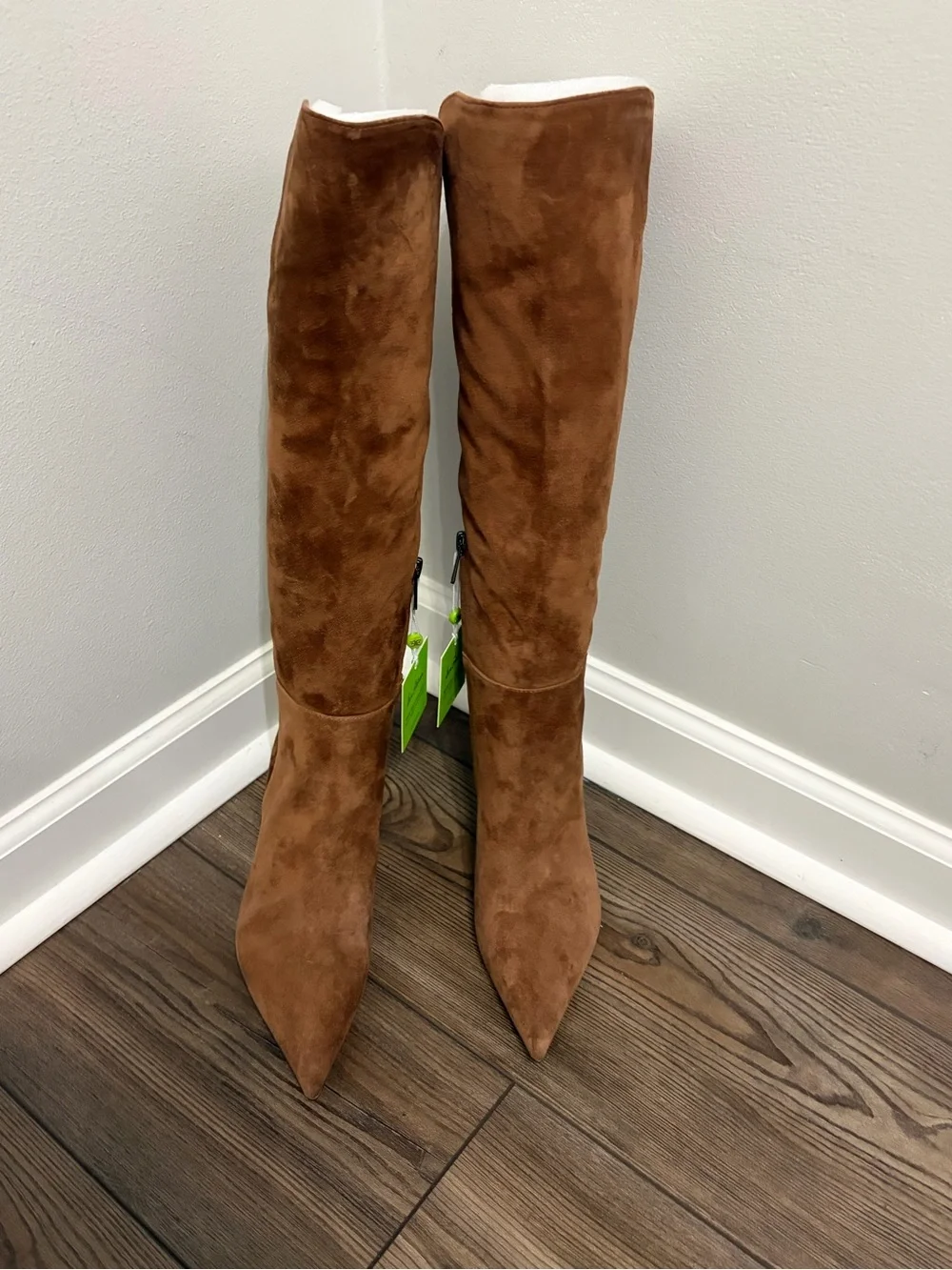 Sam Edelman Brown Suede Over-the-Knee Pointed-Toe Boots